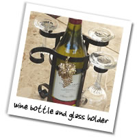 Metalcraft Gallery - Wine Bottle Glass Holder