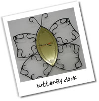 Metalcraft Gallery - Butterfly Clock