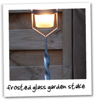 Metalcraft Gallery - Frosted Glass Garden Stake